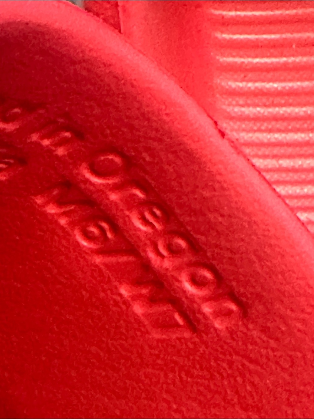 Nike Kids Red Slide Sandals - Picture 5 of 6